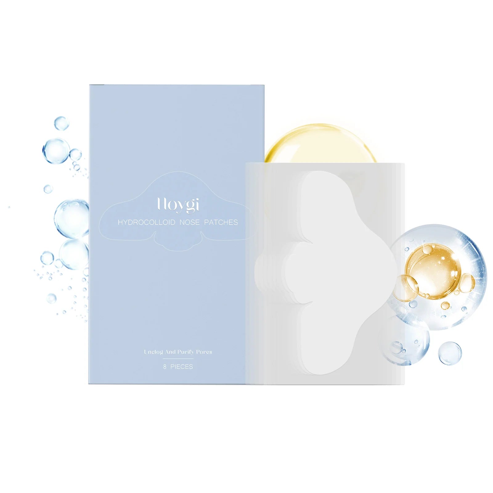 Salicylic Acid Nose Pore Strips Oil Control Hydrocolloid Nose Patches For Nose Blackheads Pimples Removal Refines Pores Non-Tigh